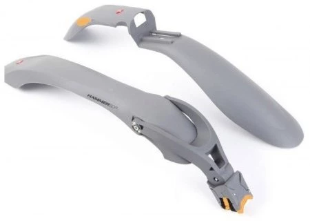 Комплект крыльев 24"-29" SIMPLA Hammer 2 SDE, SPEEDstrap быстросъемн, серые с жёлтыми вставками, MUD-52-70