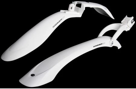 Комплект крыльев 24"-29" SIMPLA Hammer 2 SDE, SPEEDstrap быстросъемное крепление, белые, MUD-30-14