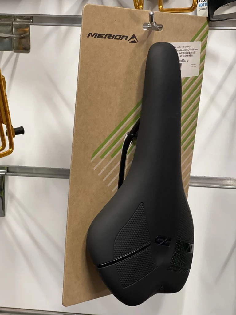 Седло Saddle/MERIDA Comp CC Black Matt, Glossy Black L: 282mm, W: 155mm/332g, 2070079498