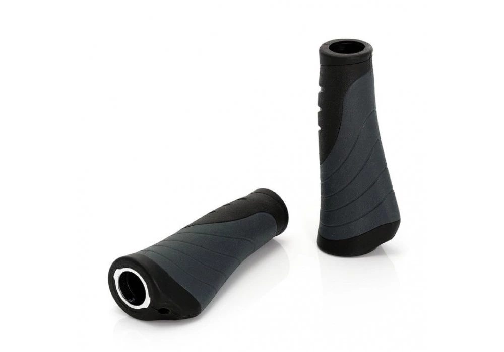 Грипсы 'Ergonomic' XLC, черно-серые, 135 мм, 2501585200