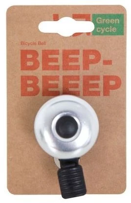 Звонок Green Cycle GBL-02A серебристый 35мм, BEL-21-58