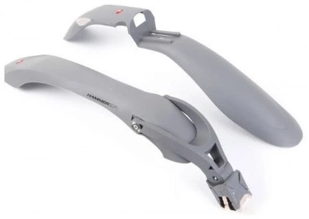 Комплект крыльев 24"-29" SIMPLA Hammer 2 SDE, SPEEDstrap быстросъемн, серые с белыми вставками, MUD-25-72