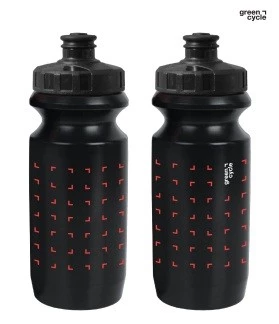 Фляга 0,6 Green Cycle GBT-512M с увеличенным клапаном, черная с красным