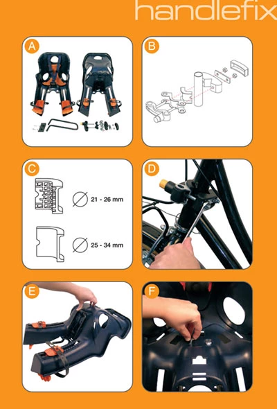 Сиденье пер. Bellelli Rabbit Handlefix до 15кг, серебристое с красной подкладкой
