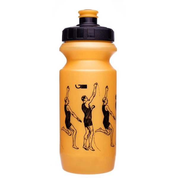 Фляга 0,6 Green Cycle WORKOUT с большим соском, golden nipple/ black cap/ golden bottle, BOT-08-39