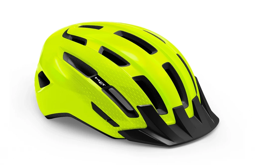 Шолом MET Downtown CE Fluo Yellow | Glossy