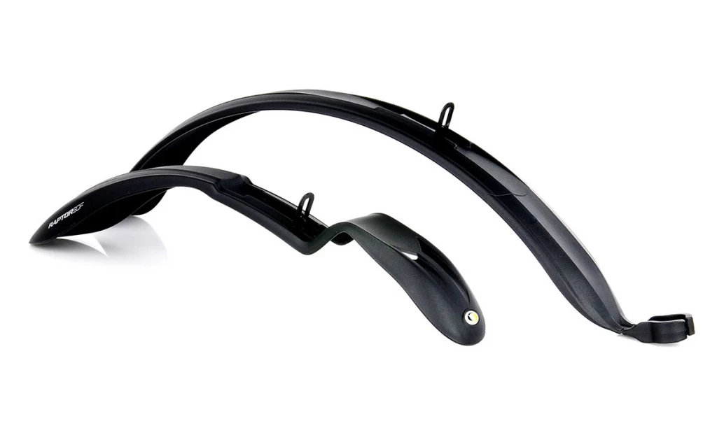Комплект крыльев 24"-28" SIMPLA Raptor SDS, крепление заднего скобой, черные, MUD-30-03