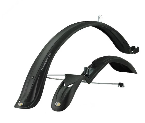 Комплект крил 24 "-28" SIMPLA Raptor SDS + stay, з металевими дугами, чорні, MUD-52-89
