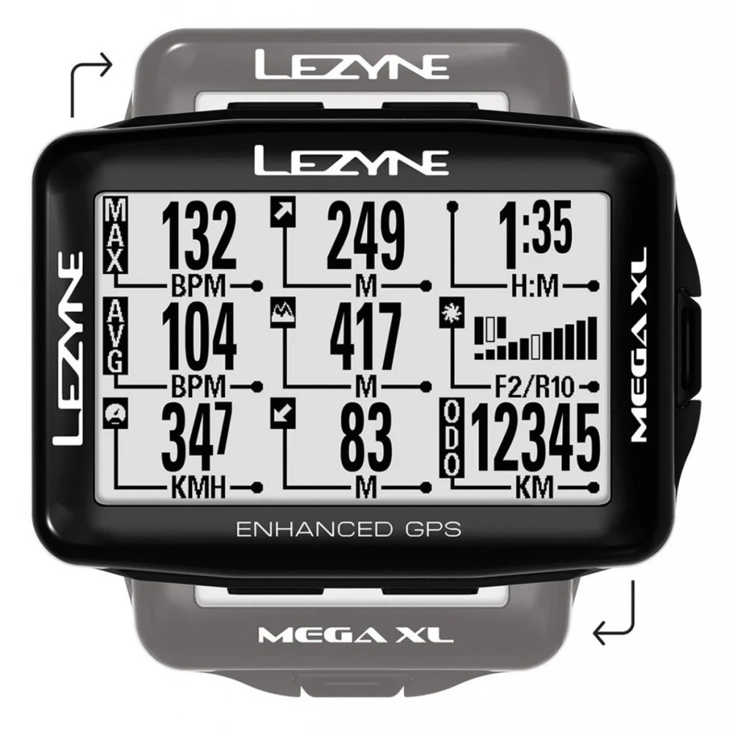 Компьютер Lezyne Mega XL GPS HR/ProSC Loaded черный (4710582 542787)