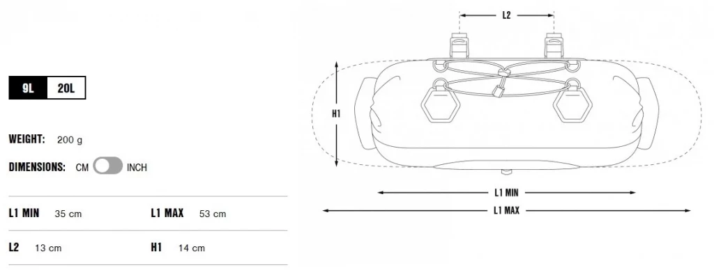 Сумка APIDURA Backcountry Handlebar Pack