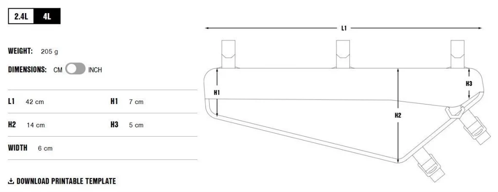 Сумка APIDURA Racing Frame Pack