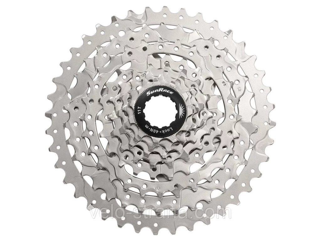 Касета інд. 8-k 11-40T SUN RACE M680 MTB, Nickel, CAS-70-07