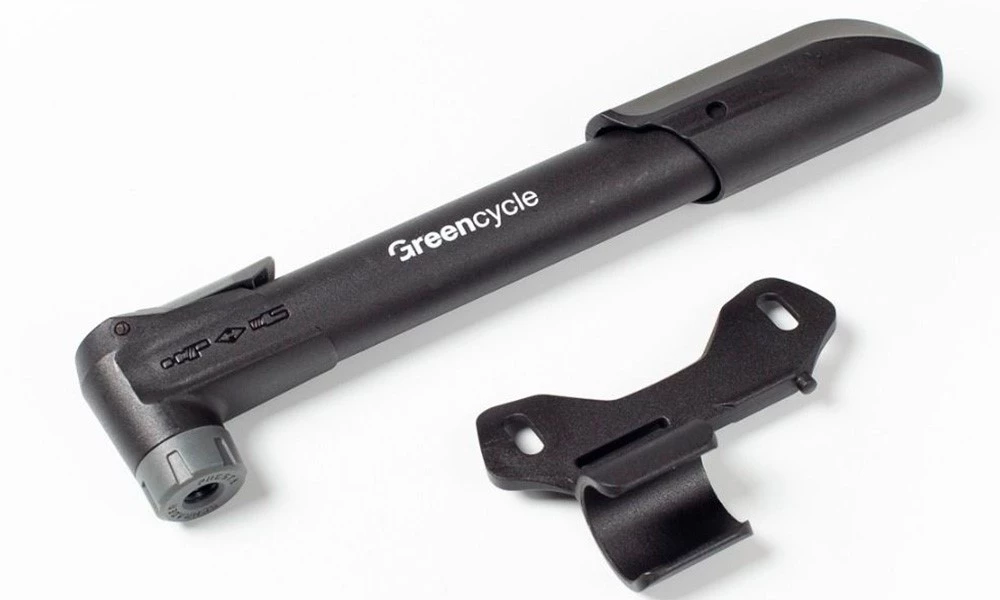 Мининасос Green Cycle GPM-001 пластиковый, presta+schreder, черный, PUM-91-73