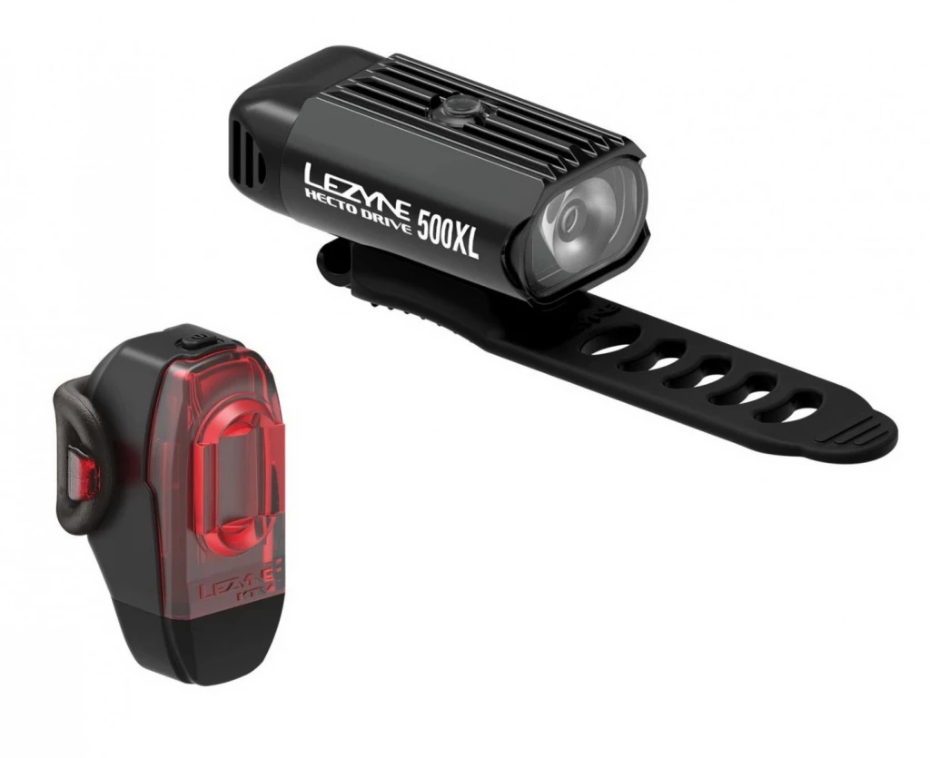 Комплект света Lezyne HECTO DRIVE 500XL/KTV PAIR Черный/Черный 500/10 люменей Y13 (4712806 002220)