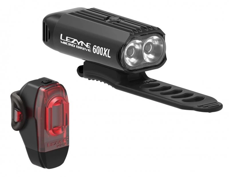 Комплект света Lezyne Micro Drive 600XL / KTV Pair черный/черный 600/10 люменов Y13 (4712806 002312)