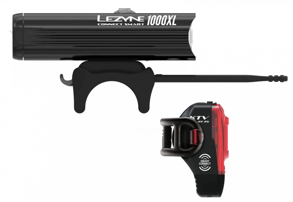 Комплект света Lezyne Connect Smart 1000XL / KTV Smart Pair черный 1000/75 люменов Y13 (4712806 002695)