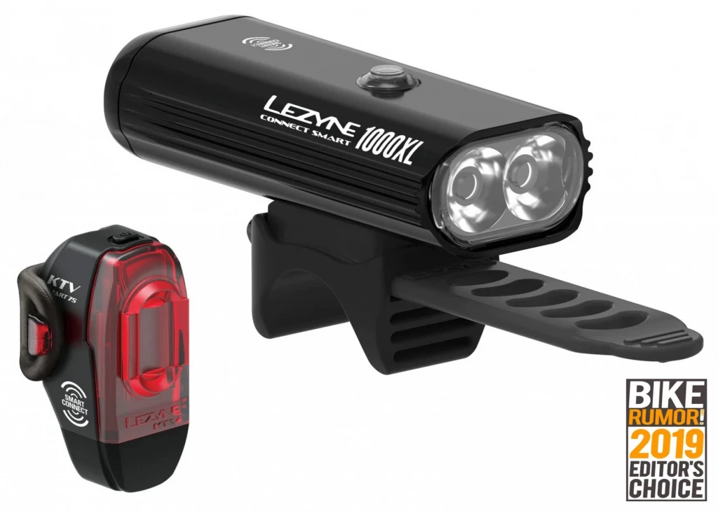 Комплект света Lezyne Connect Smart 1000XL / KTV Smart Pair черный 1000/75 люменов Y13 (4712806 002695)