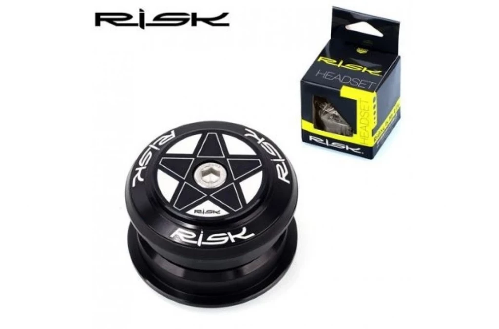 Рулевая колонка AL 1-1/8" п/интегр. 28,6/44-44/30 черный RISK DH-441, HSE-117