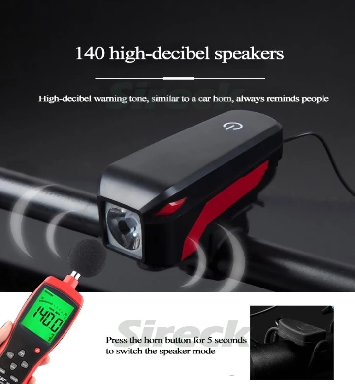 Фонарь пер. BC-FL1552 350лм питание Li-on 2000mAh с эл звонком 120дб USB, LTSS-033