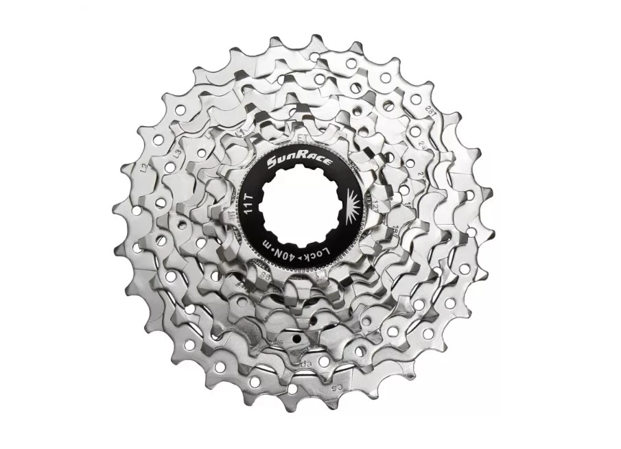 Касета інд. 9-k 11-28T SUN RACE R91 шосейна, Nickel, CAS-87-10