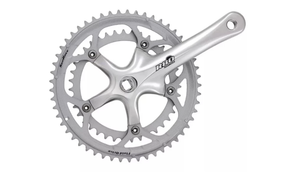 Шатун SUN RACE R81 39/53T L170мм серебро, CHW-B7-02