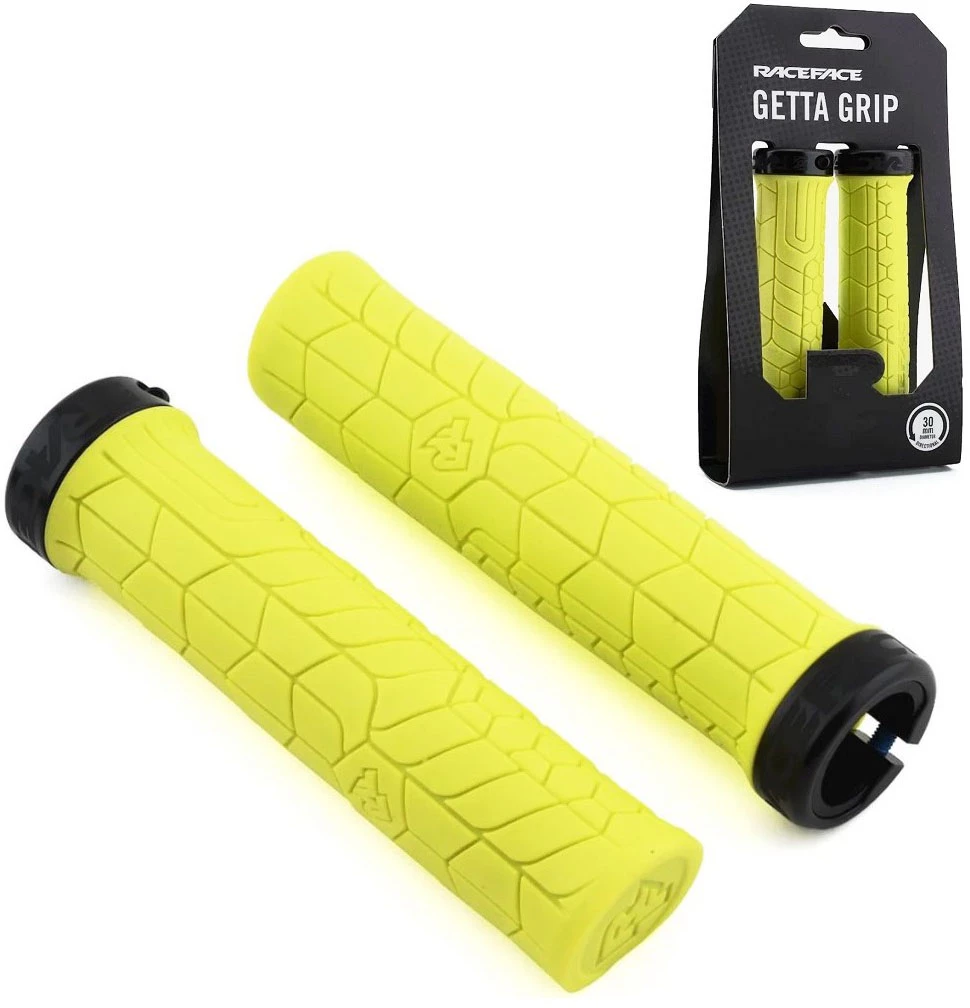 Грипсы Race Face Getta Grips Yellow Black 33 мм, GP20GETTA33YELBLK