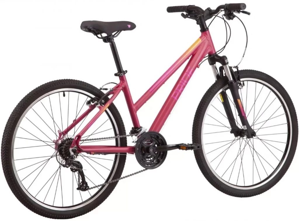 Велосипед 26" Pride STELLA 6.1  бордовый (задний и передний переключатели и монетка - MICROSHIFT)