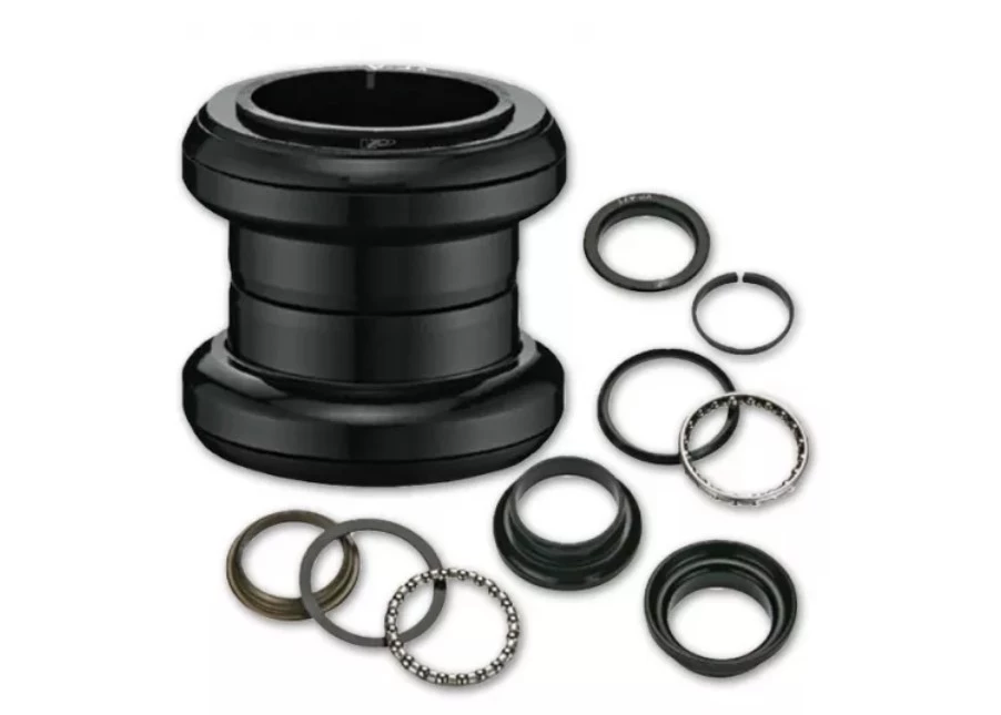 Рулевая колонка 1-1/8" VP VP-A71, d 28.6/34/30, подшипники сепараторные, стальная, черная, HSE-74-52