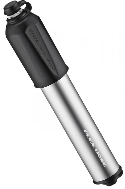 Насос ручной Lezyne  SPORT DRIVE HV-S 90psi (6.2 bar) ABS Flex Hose серебряный, 4712805 978113