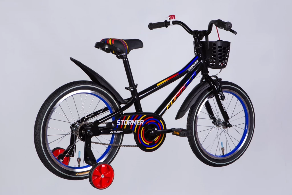 Велосипед AL 18" Formula STORMER BH рама-9" черный с красным и желтым
