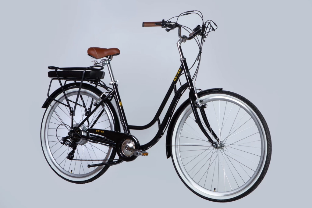 Велосипед с электроприводом 28" ST Dorozhnik eRETRO Vbr FR рама-19" 36В 12.5А*ч 500Вт черный YS 768 2025