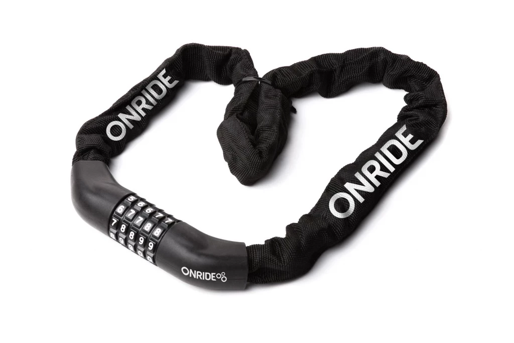 Замок ONRIDE Tie Code Superior 30 закаленный цепной, кодовый, 6x1000 мм